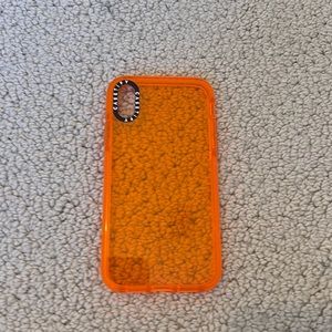 CASETIFY CLEAR ORANGE IPHONE XR CASE